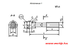 Стыковой болт жд Г11530 М22х135 1 8g 20 МКР-1